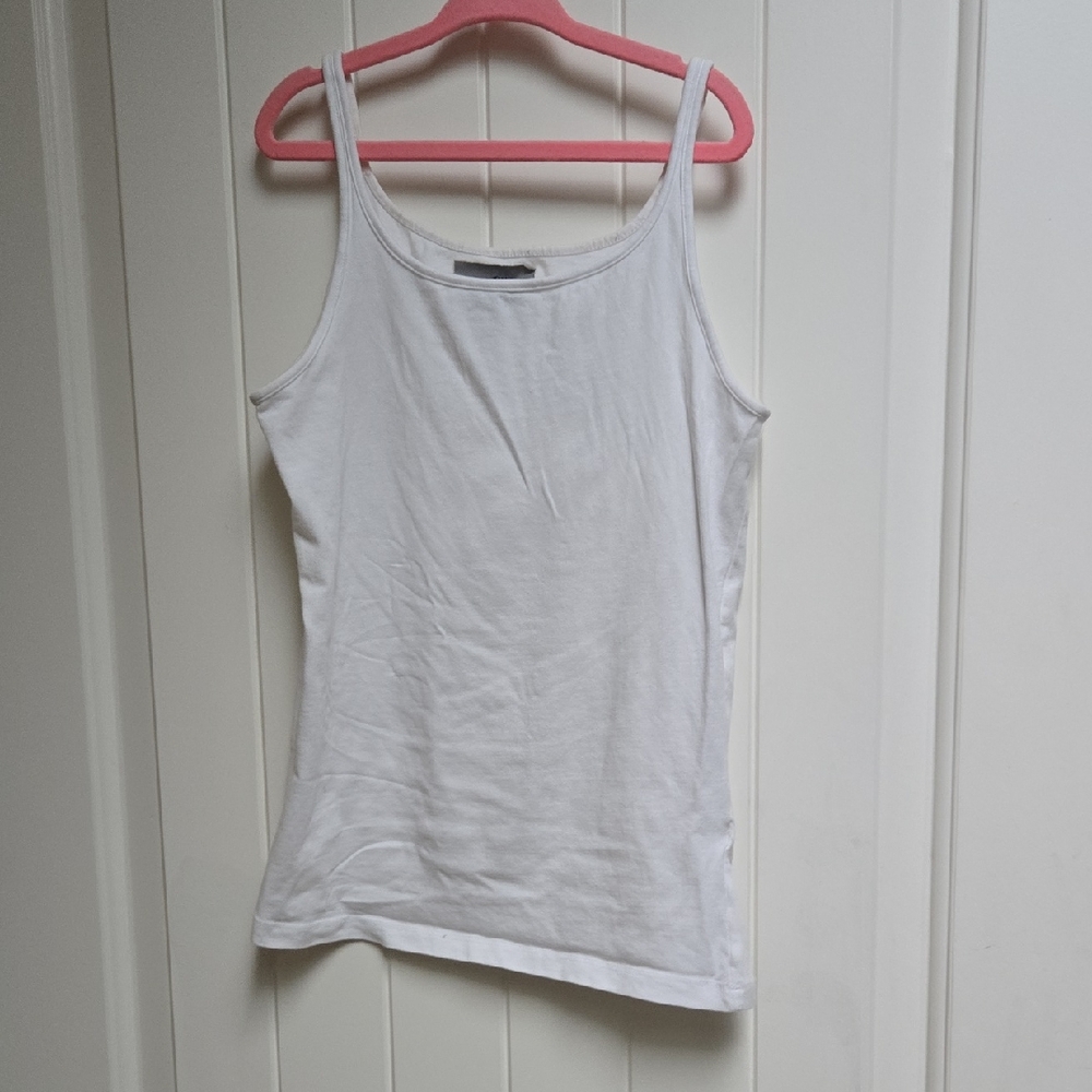 T.N.L. Mode White Kids Girl Tank Top 10-12 Years Organic Cotton